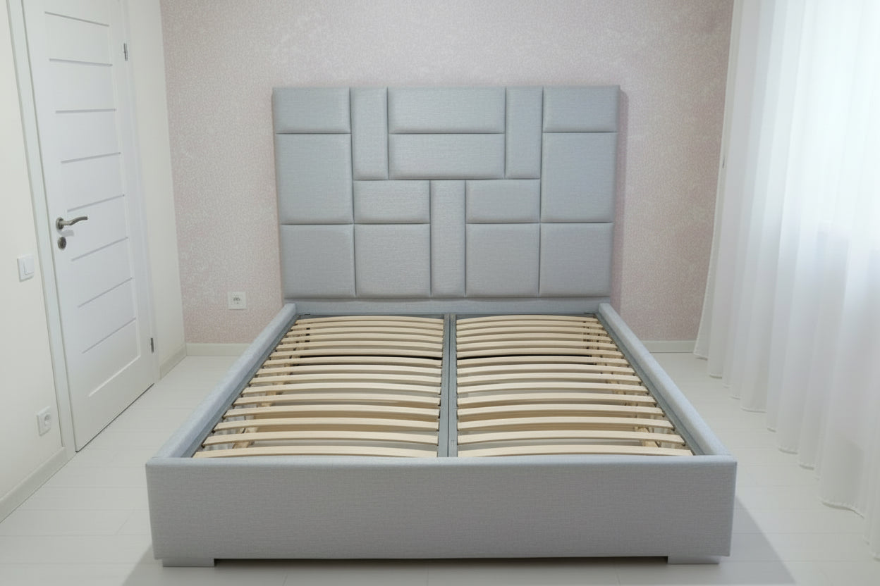 AkmaBed Modern velvet Upholstered Bed