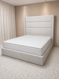AkmaBed Velora Queen Bed – Luxury Upholstered Frame