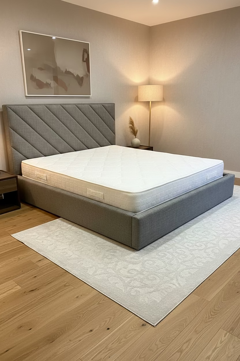 Akmabed Diagonal Panel Bed – King Size