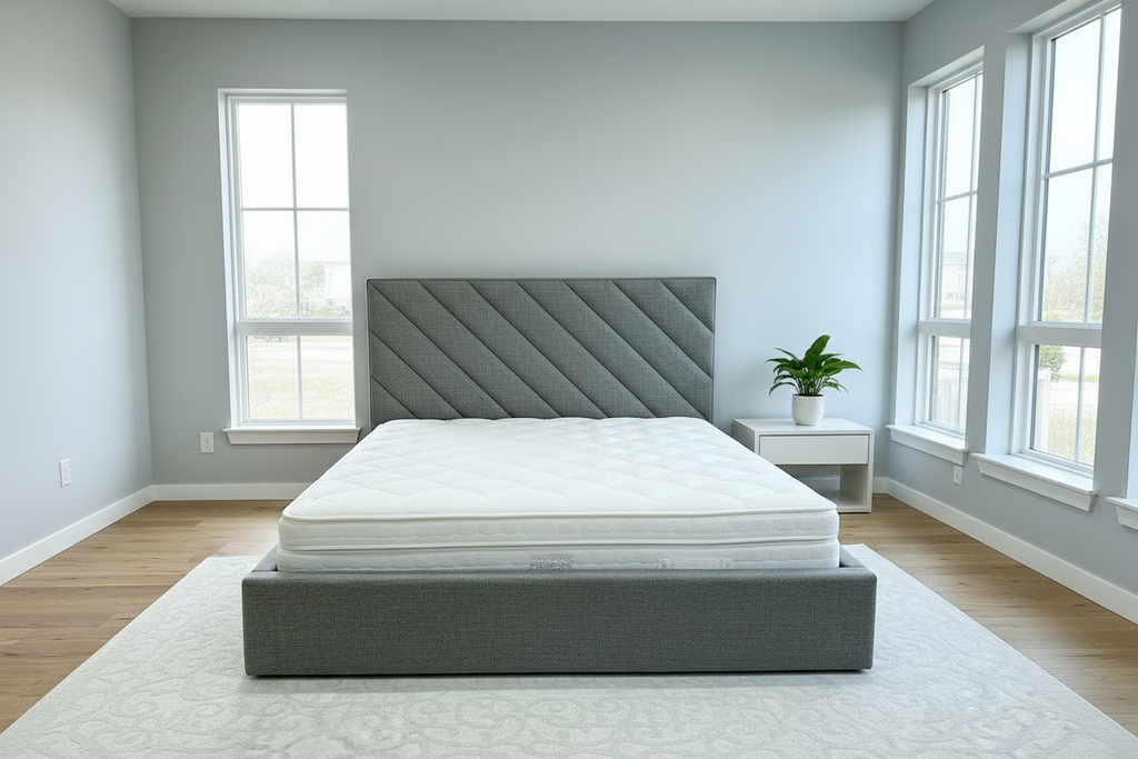 Akmabed Diagonal Panel Bed – King Size