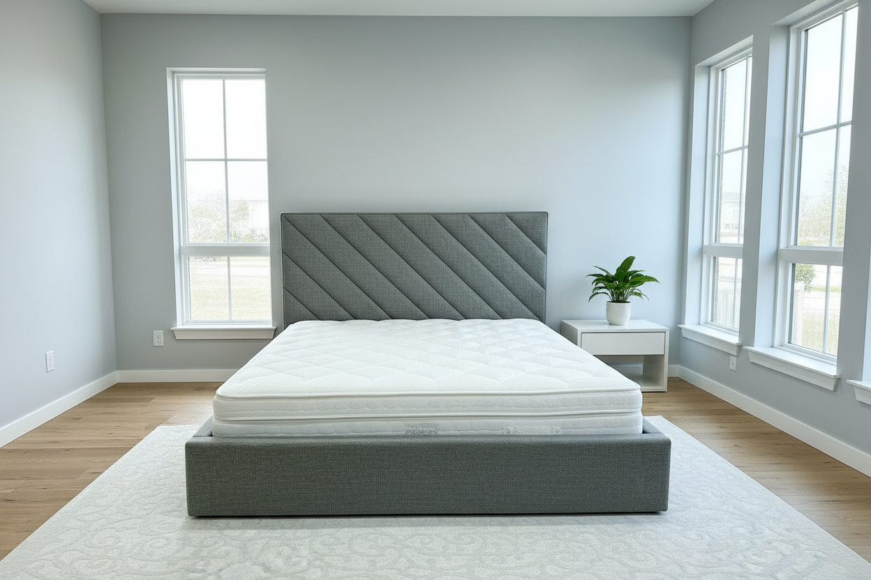 Akmabed Diagonal Panel Bed – King Size