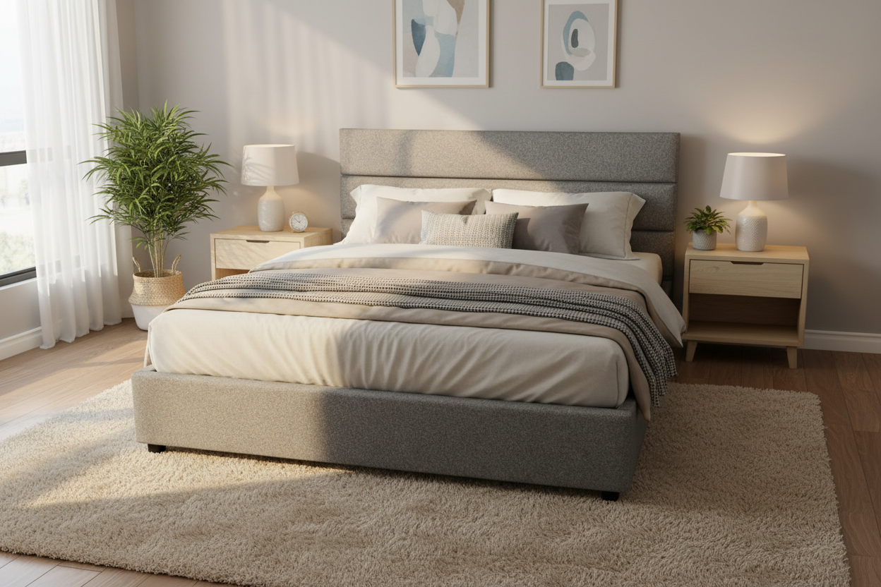 AkmaBed Modern  Upholstered Bed