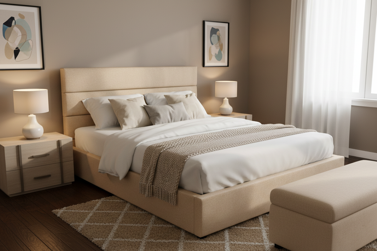 AkmaBed Modern  Upholstered Bed
