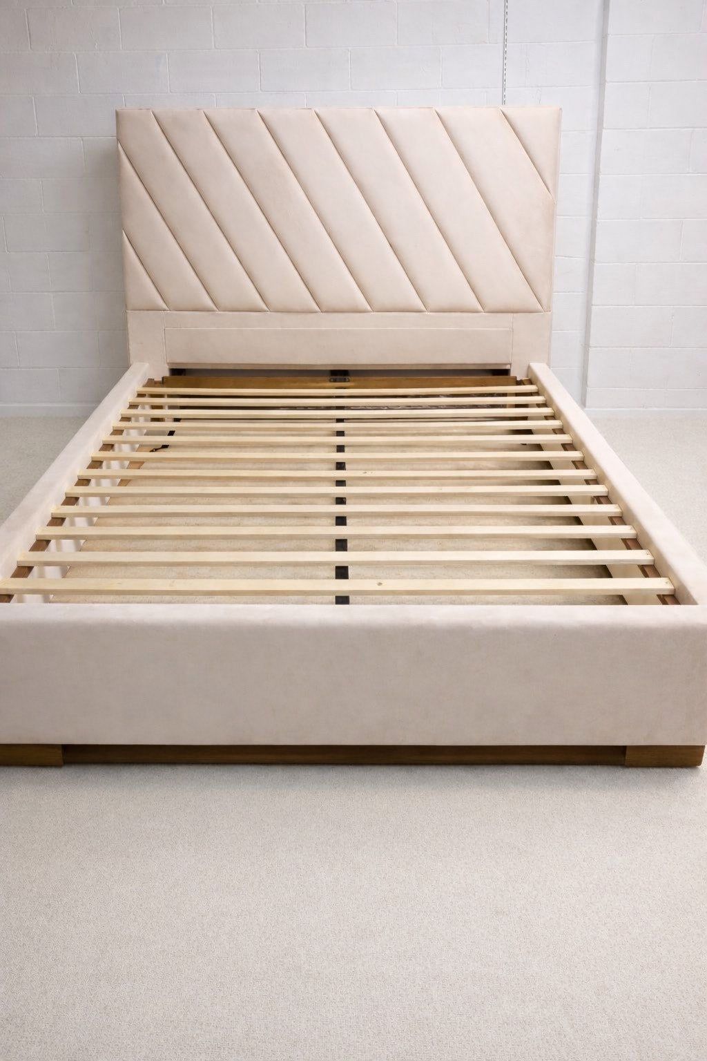 AkmaBed Upholstered BED -Beige